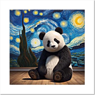 Panda vincent van gogh Posters and Art